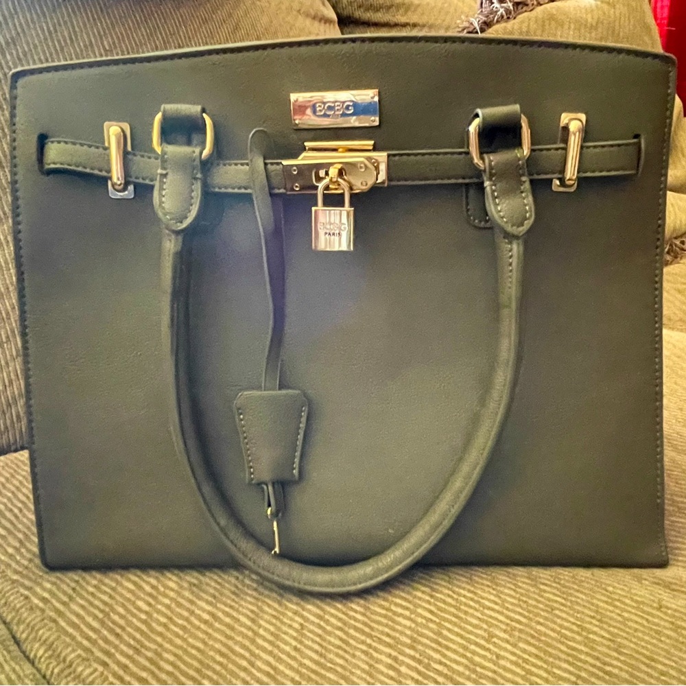 BCBG Taupe Handbag EUC